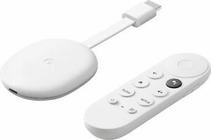 Google, Odtwarzacz multimedialny, Chromecast 4.0, TV 4K UHD US, biały Google