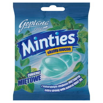 Goplana Minties Cukierki miętowe ekstra mocne 90 g Goplana