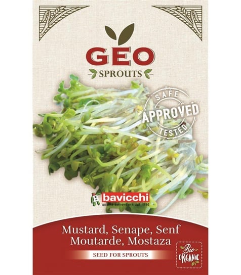 Gorczyca - nasiona na kiełki GEO, certyfikowane, 50g, Bavicchi (ZSE0103) Bavicchi