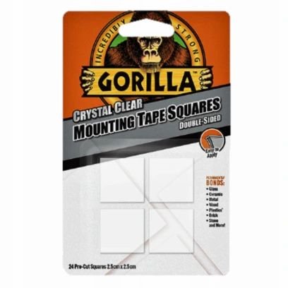 GORILLA Mounting Tape Squares Dwustronne łatki montażowe 24szt Inny producent