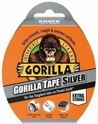 GORILLA Silver Gorilla Tape Gruba wodoodporna taśma naprawcza 11m Inny producent