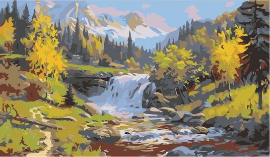 Górski potok - Malowanie po numerach 30x40 ArtOnly