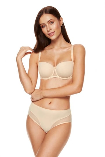 Gorteks Biustonosz push up Biustonosz Usztywniany Model Zara B4 Beige - Gorteks - 80F GORTEKS