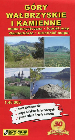 Góry Wałbrzyskie i Kamienne. Mapa turystyczna 1:40 000 Opracowanie zbiorowe