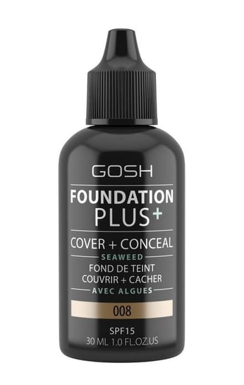 Gosh Foundation Plus podkład kryjąco-korygujący 008 Golden 30 ml Gosh