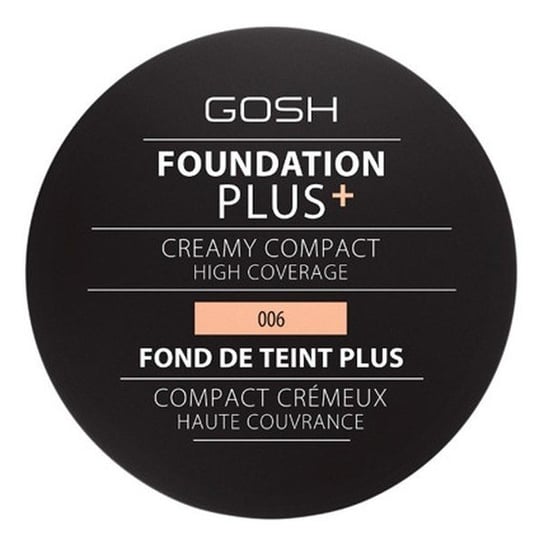 Gosh, Foundation Plus, podkład w kompakcie 006 Honey, 9 g Gosh