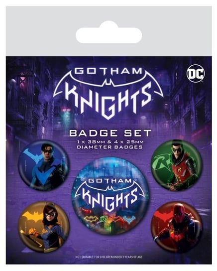 Gotham Knights Przypinki Zestaw 1 + 4 DC COMICS