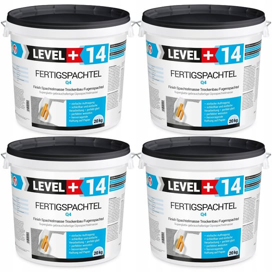 Gotowa Gładź Szpachlowa Super Biała 80kg Level+14 - Level+ | Sklep ...