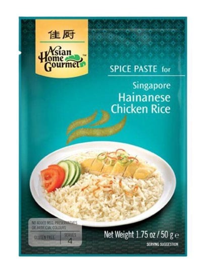 Gotowa Pasta Przyprawa Do Singapurskiego Kurczaka Z Ryżem Hainanese Chicken Rice Asian Home Gourmet 50G Asian Home Gourmet