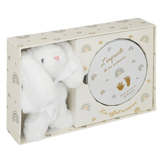 Gotowy prezent dla noworodka, pluszowy króliczek Atmosphera for kids