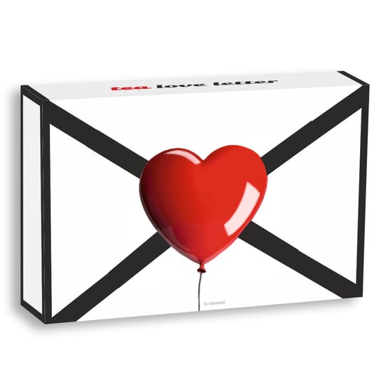 Gotowy zestaw prezentowy „Love Message“ herbata sypana PREMIUM różne smaki 14szt. prezent upominek na walentynki rocznicę dla zakochanych dziewczyny kobiety chłopaka mężczyzny męża żony Cup&You