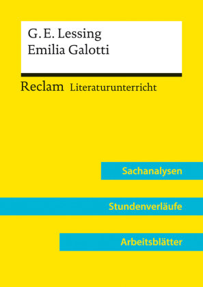 Gotthold Ephraim Lessing: Emilia Galotti (Lehrerband) Reclam, Ditzingen