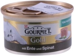 Gourmet Gold 85G De Pate kaczka Szpinak GOURMET