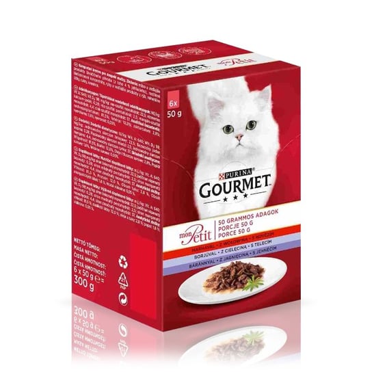 Gourmet Mon Petit mix mięsny 50g x 6 (multipak x 1) GOURMET