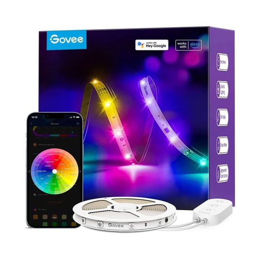 Govee H618A Basic LED Strip Light 5m | Taśma LED | Wi-Fi, Bluetooth, RGBIC GOVEE