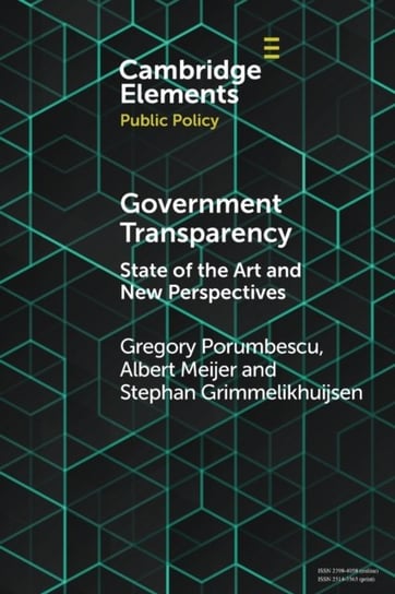 Government Transparency: State of the Art and New Perspectives Opracowanie zbiorowe