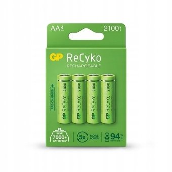 GP akumulatorki ReCyko+ AA 2100mAh NiMH 1.2V BL4 GP Batteries