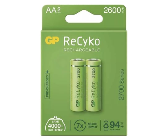 GP Recyko+ New R6/AA 2700 Series EB2 GP Batteries