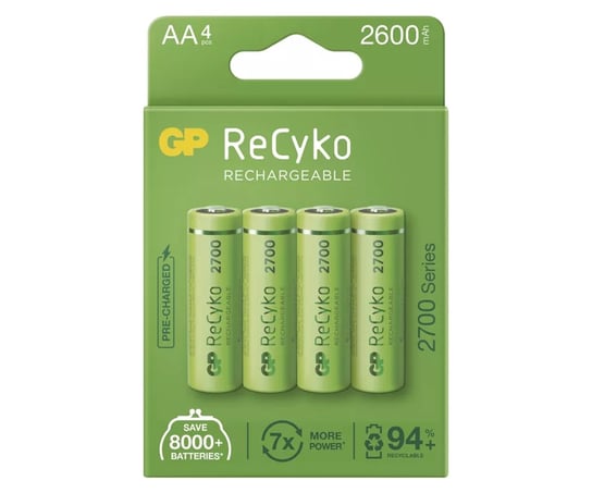 GP Recyko+ New R6/AA 2700 Series EB4 GP Batteries