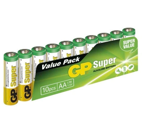 GP Super Baterie AA Alkaliczne 10x Paluszki GP Batteries
