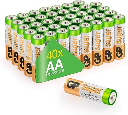 GP Super Baterie AA Alkaliczne Paluszki LR6 40 szt GP Batteries
