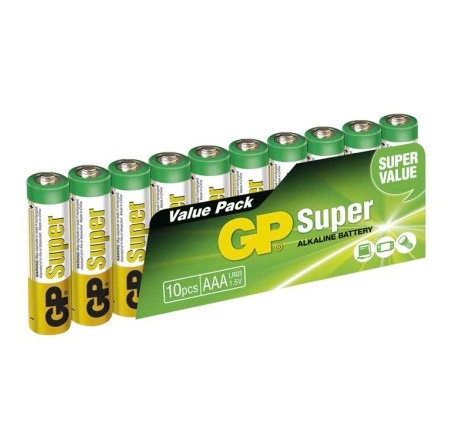 GP Super Baterie AAA Alkaliczne 10x Małe Paluszki GP Batteries