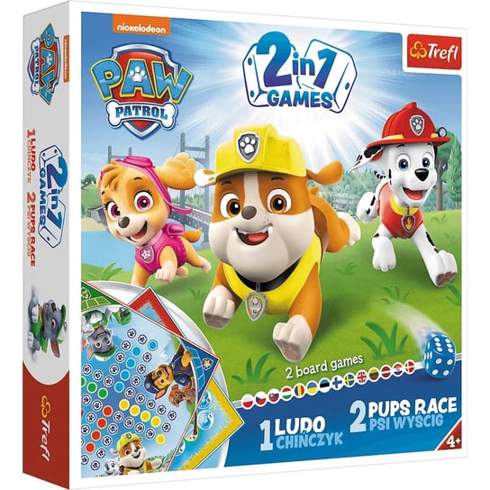 Gra Dla Dzieci 2W1 Chińczyk Psi Wyścig Psi Patrol Paw Skye Marshal 4+ Trefl Confortime