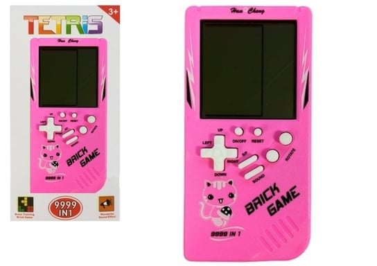 Gra Elektroniczna Tetris Brick Game Różowa lean