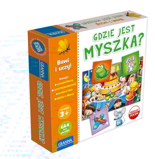 Gra Gdzie Jest Myszka?, gra rodzinna, Granna Granna