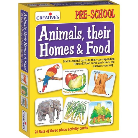 Gra językowa - 'Animal, their Homes and Food' Creative Educational Creative's