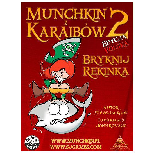 Gra karciana Munchkin z Karaibów 2: Bryknij rekina, dodatek (Edycja Polska) Munchkin
