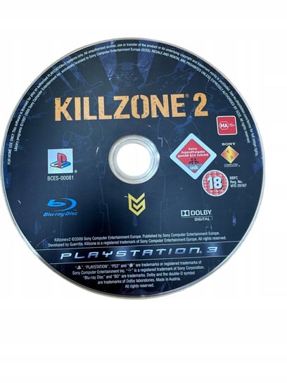 Gra Killzone 2 PS3 Playstation 3 Sony Computer Entertainment