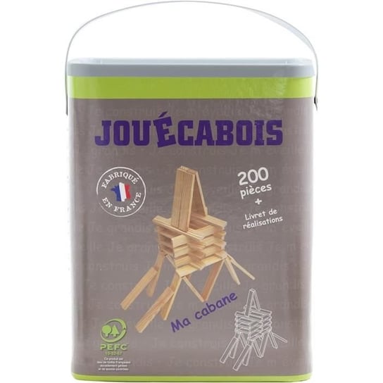 Gra konstrukcyjna - Beczka z 200 desek - JOUECABOIS - Wyprodukowano we Francji przez Mecabois Inna marka