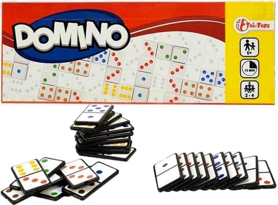 GRA LOGICZNA EDUKACYJNA UKŁADANKA DOMINO 28 KOSTEK Toi-Toys