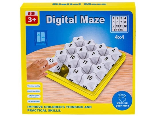 Gra Logiczna Edukacyjna Układanka Liczbowa Digital Maze Zabawkowy Zawrót Głowy
