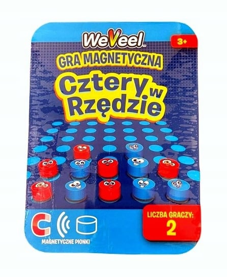 Gra magnetyczna cztery w rzędzie Podróżna WeVeel Inna marka