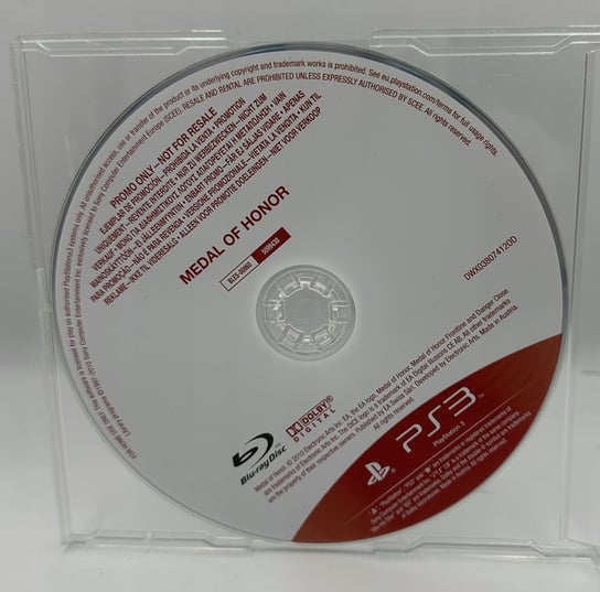 Gra MEDAL OF HONOR PS3 Playstation 3 Promo Copy EA Games