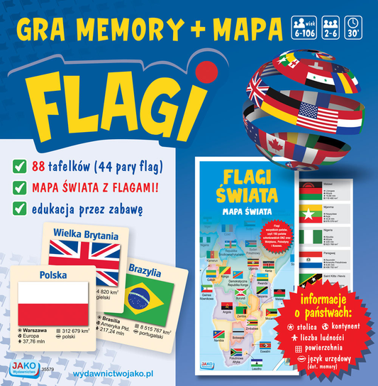 Gra Memory Flagi, Gra planszowa, Jako Jako