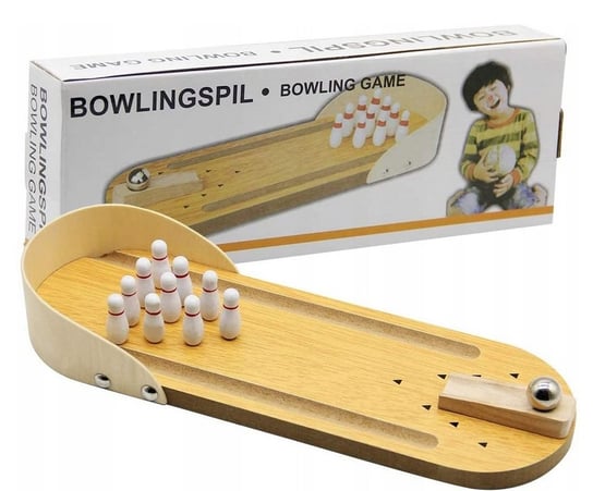 Gra Mini Drewniany Kręgle Stół Bowling Dla Dzieci LEOPARD