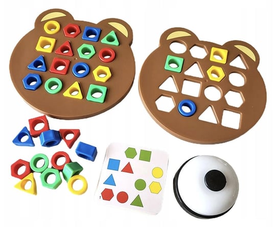 Gra Montessori Dopasowywanie Kształtów Edukacyjna Układanka Geometryczna Inna marka
