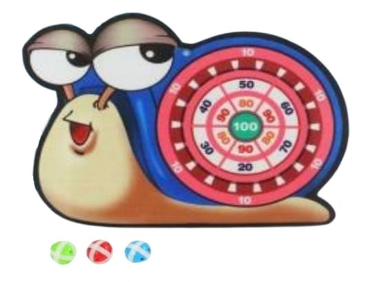 Gra na rzepy dart bezpieczne rzutki tarcza ślimak ikonka