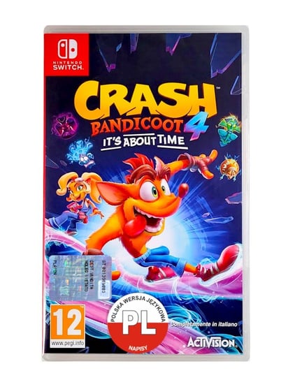 Gra Nintendo Switch Crash Bandicoot 4 Najwyzszy Czas Toys for Bob