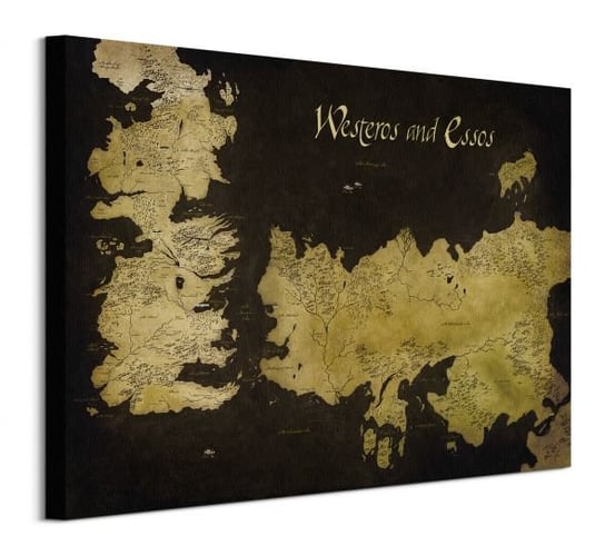 Gra o Tron Mapa Westeros i Essos - obraz na płótnie GAME OF THRONES