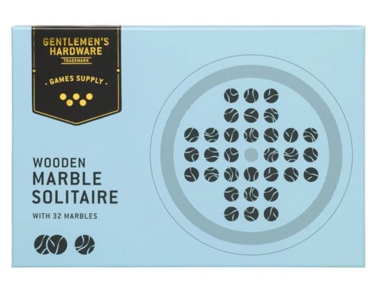 Gra Pasjans 'Wooden Marble Solitaire Set' | Gentlemen’S Hardware Gentlemen’s Hardware