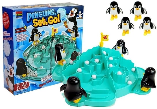 Gra Pingwiny na Lodowcu Podbijanie Piłek Lean Toys