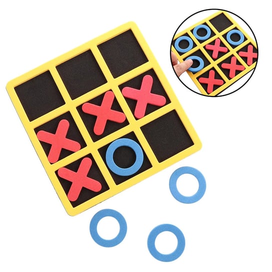 Gra planszowa Tic Tac Toe XOXO, Kółko i krzyżyk dla dzieci i rodziców nerd hunters