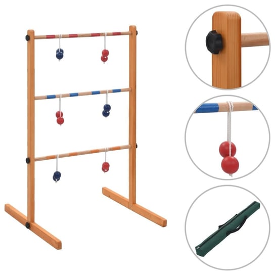 Gra plenerowa Spin Ladder, wykonana z drewna vidaXL