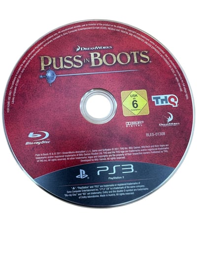 Gra PUSS IN BOOTS Kot w Butach Sony PlayStation 3 PS3 DreamWorks Interactive