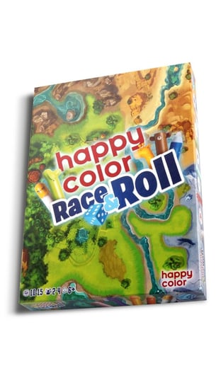 Gra rodzinna ROLL&RACE, z długopisami wymazywalnymi Happy Color