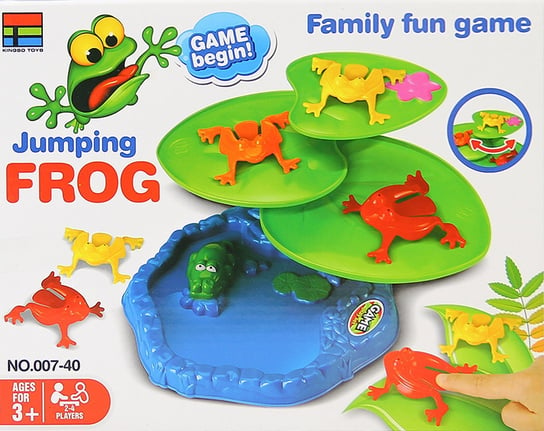 Gra rodzinna Skaczące żabki Lean Toys